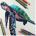 De simples crayons de couleur 