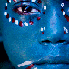 Visages coloré lors d’un fe