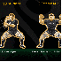 Les postures du Haka des All B