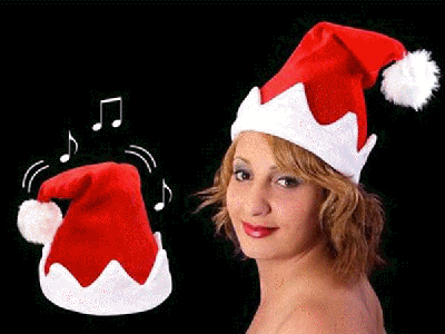 Le bonnet de Noël dansant et chantant