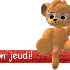 Voici mes animaux et mon jour préférés