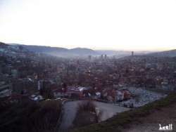View over Sarajevo from a promontory in Vratnik district