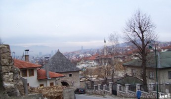 Morning in Sarajevo seen from Vratnik district