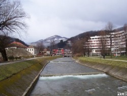Upstream view from the river Fojnica