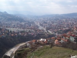 View over Sarajevo, from the Jajce fortress