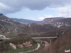 While returning to Sarajevo: landscape towards North
