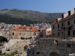 A non-reconstructed area (Dubrovnik had been attacked in 1991-92)