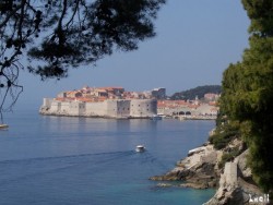 Panorama towards the stari Grad from a charming park