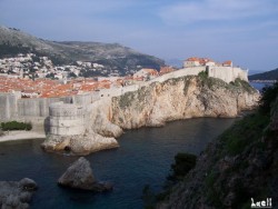 Dubrovnik Grad seen from the Fort Lovrijenac