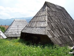the barn AND the future Community house, in Obojak