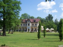 Hotel recently restored in a park in Ilidza