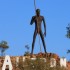 Statue d'Aborigene, le long de la Stuart