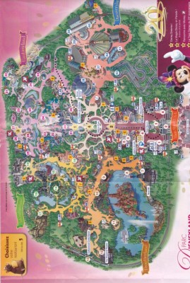 Disney Land Parc Carte