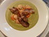 COQUILLES SAINT-JACQUES et sa nage verte