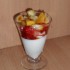 Verrine fromage blanc vanille/