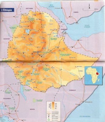 Carte Ethiopie