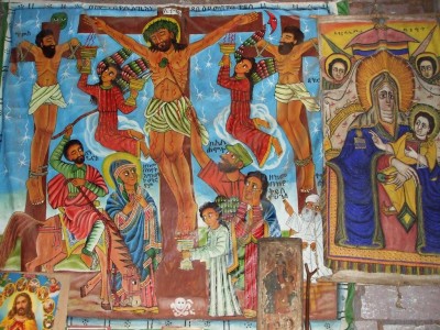 Peinture dans un monastère