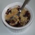 Crumble de poires et bananes a