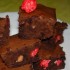 Brownies aux pralines roses