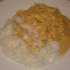 Emincé de poulet au curry et 
