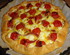 Tarte aux tomates cerises et a