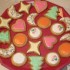 Petits biscuits colorés de Noël