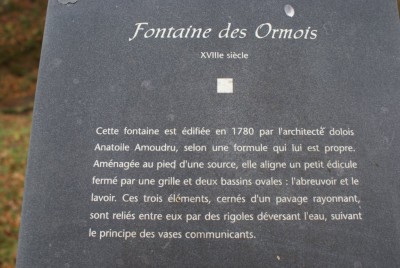 Histoire de la Fontaine des Ormois