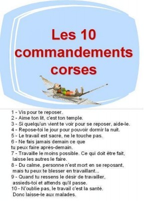 les 10 commendements corse