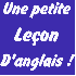 lecon d'anglais