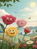 Toute en fleurs.