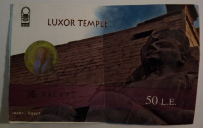 Ticket  d’entrée du temple