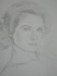 Grace Kelly, crayon HB sur papier 30 x 4