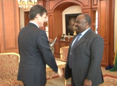 Ali Bongo Ondimba et le Président d’Axa France