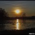 Coucher de soleil sur fond de 