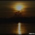 Coucher de soleil sur fond de 