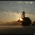 Lever du soleil sur fond de br