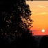 Coucher du soleil  sur les con
