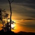 Coucher du soleil  sur les con