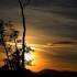 Coucher du soleil  sur les con