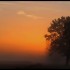 Lever du soleil sous un léger