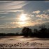 Soleil entre glace et neige
