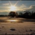 Soleil entre glace et neige