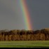 Arc en ciel et coucher du sole