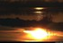 Coucher du soleil sur pré ino