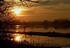Coucher du soleil sur pré ino