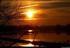 Coucher du soleil sur pré ino