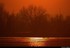 Coucher du soleil sur pré ino