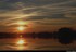 Coucher du soleil sur pré ino