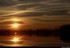 Coucher du soleil sur pré ino