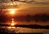 Coucher du soleil sur pré ino